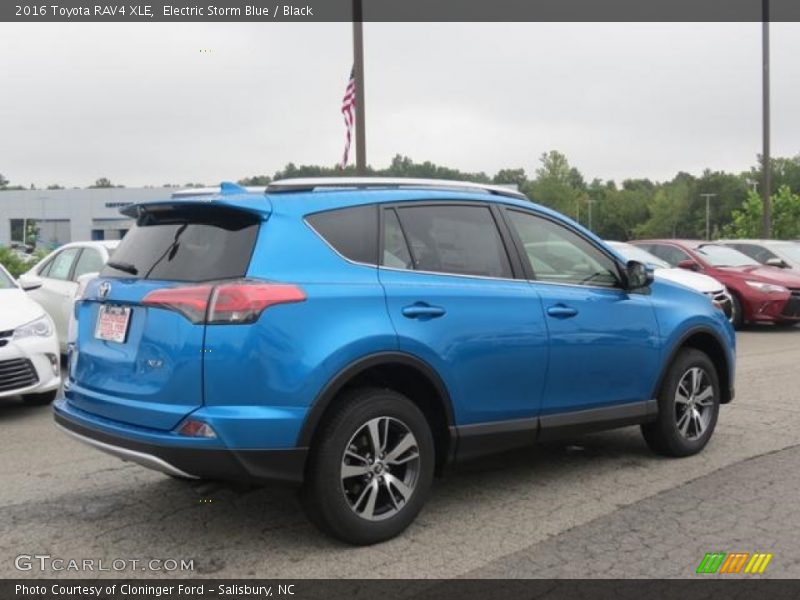 Electric Storm Blue / Black 2016 Toyota RAV4 XLE