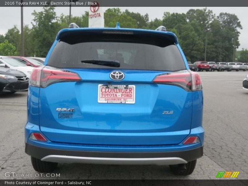 Electric Storm Blue / Black 2016 Toyota RAV4 XLE