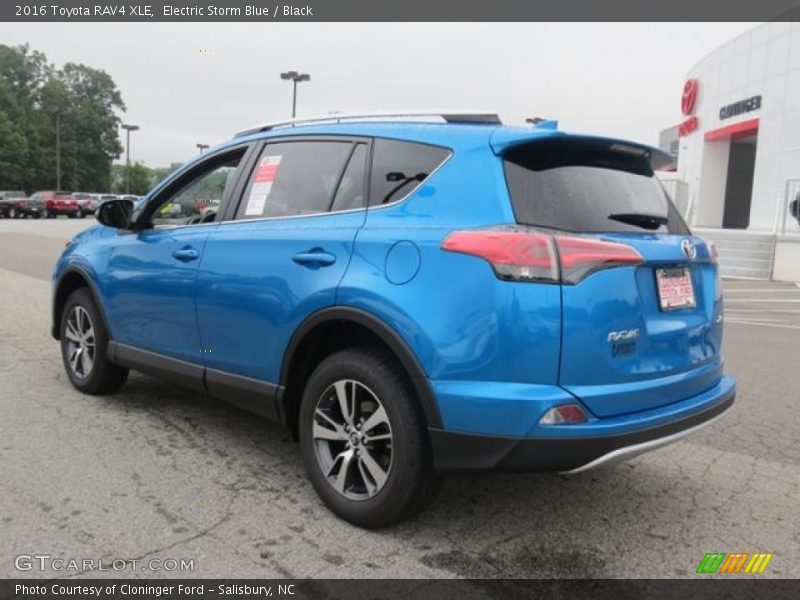 Electric Storm Blue / Black 2016 Toyota RAV4 XLE