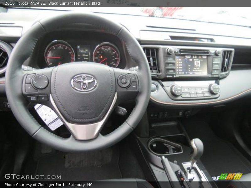 Black Currant Metallic / Black 2016 Toyota RAV4 SE