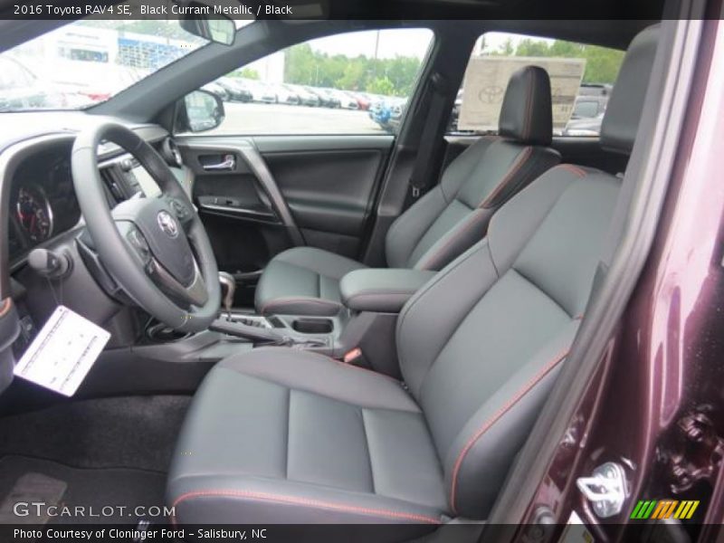 Black Currant Metallic / Black 2016 Toyota RAV4 SE