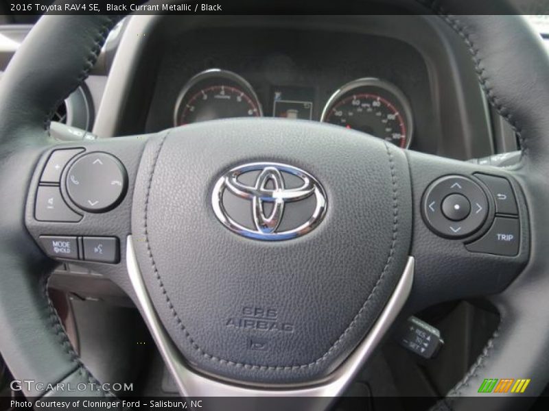Black Currant Metallic / Black 2016 Toyota RAV4 SE