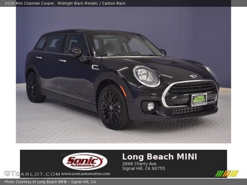 Midnight Black Metallic / Carbon Black 2016 Mini Clubman Cooper