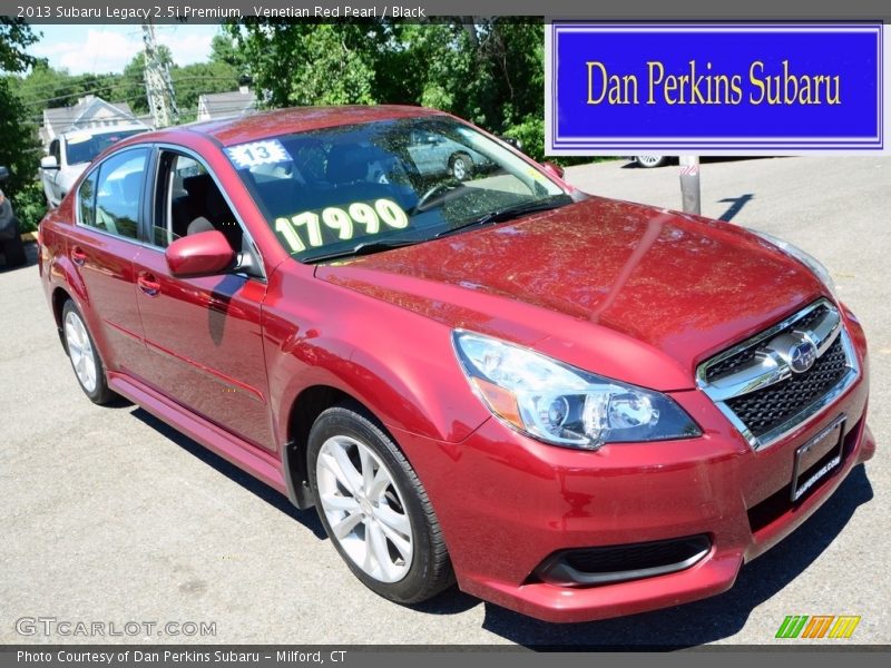 Venetian Red Pearl / Black 2013 Subaru Legacy 2.5i Premium