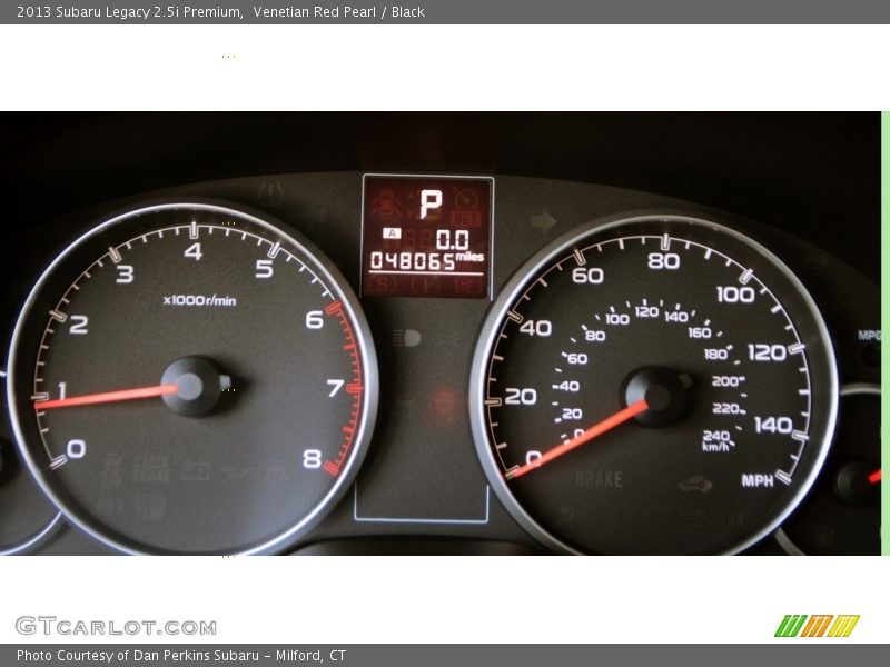 Venetian Red Pearl / Black 2013 Subaru Legacy 2.5i Premium