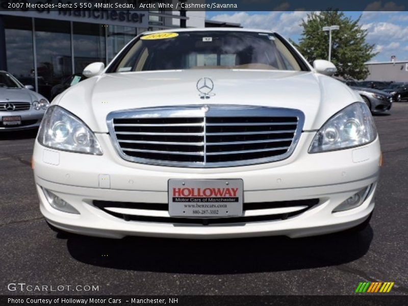 Arctic White / Cashmere/Savanna 2007 Mercedes-Benz S 550 4Matic Sedan