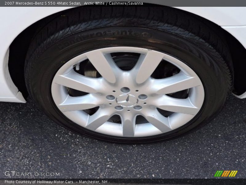 Arctic White / Cashmere/Savanna 2007 Mercedes-Benz S 550 4Matic Sedan
