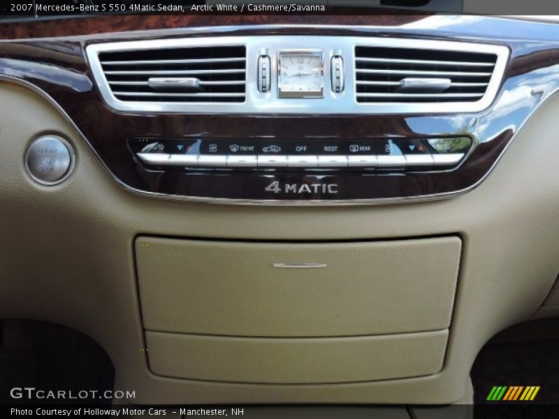Arctic White / Cashmere/Savanna 2007 Mercedes-Benz S 550 4Matic Sedan