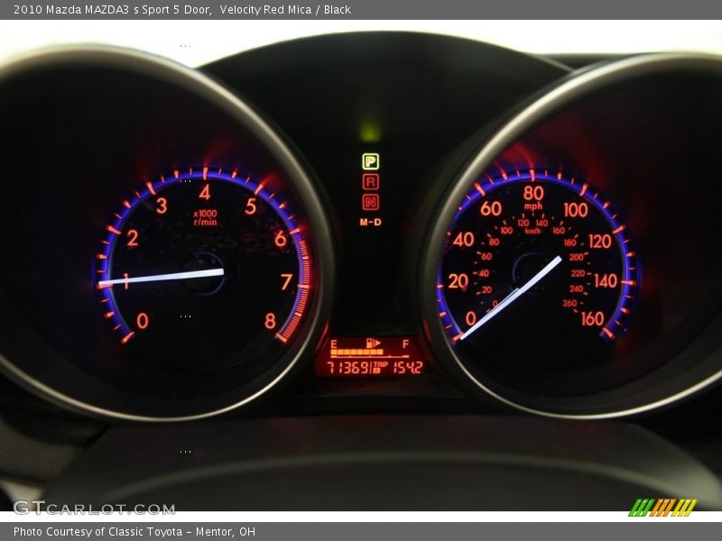 Velocity Red Mica / Black 2010 Mazda MAZDA3 s Sport 5 Door