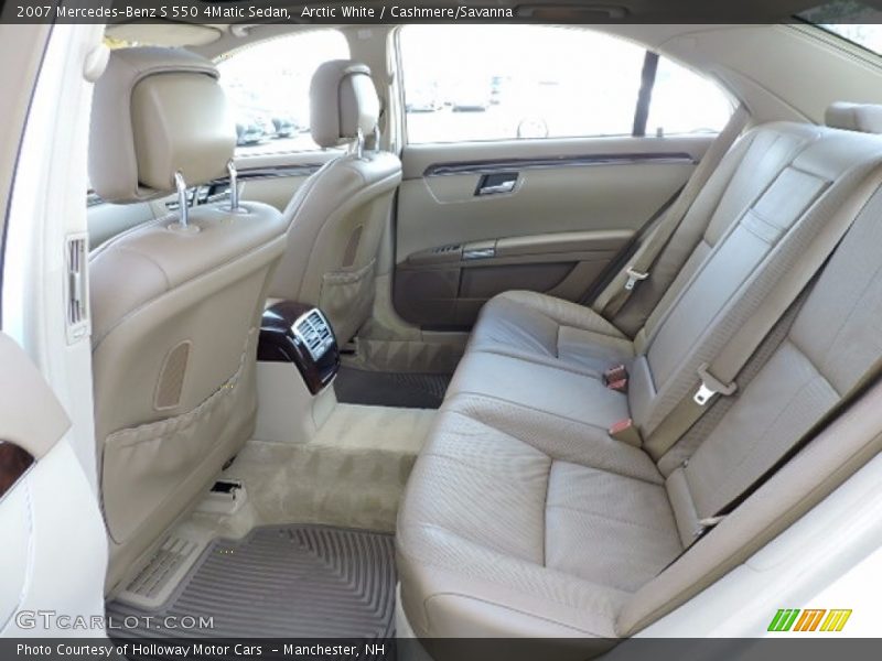 Arctic White / Cashmere/Savanna 2007 Mercedes-Benz S 550 4Matic Sedan