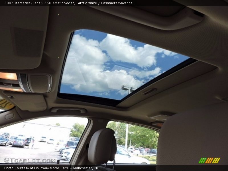 Arctic White / Cashmere/Savanna 2007 Mercedes-Benz S 550 4Matic Sedan
