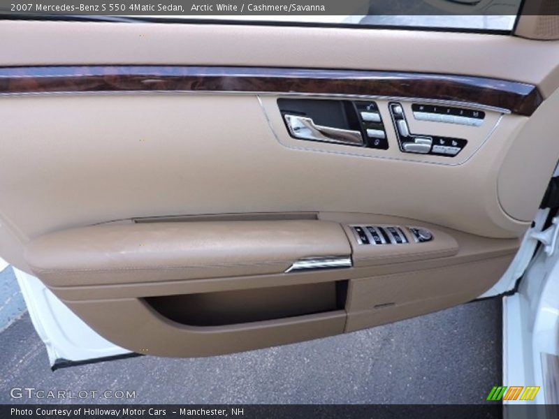 Arctic White / Cashmere/Savanna 2007 Mercedes-Benz S 550 4Matic Sedan