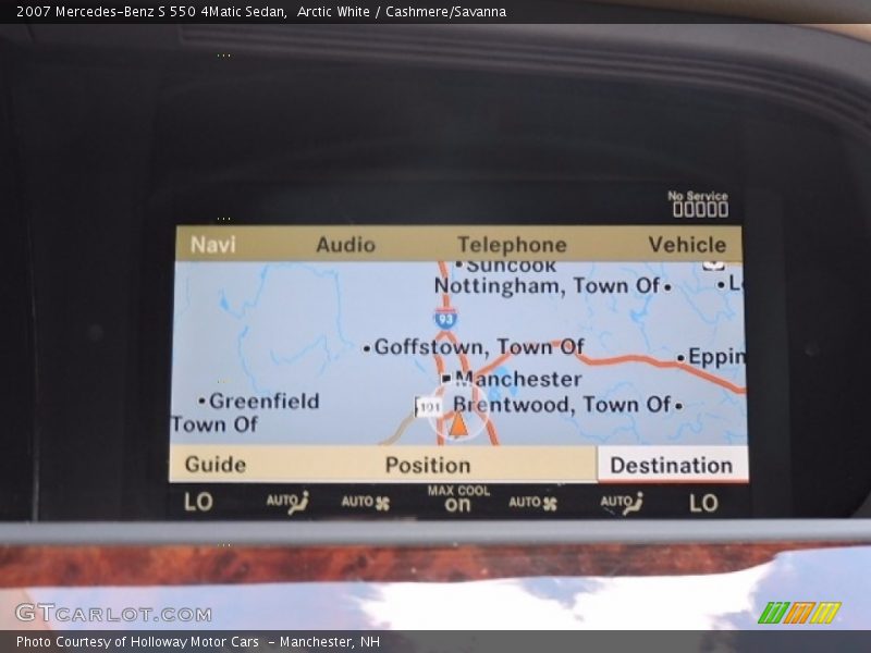 Arctic White / Cashmere/Savanna 2007 Mercedes-Benz S 550 4Matic Sedan