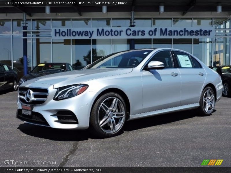 Iridium Silver Metallic / Black 2017 Mercedes-Benz E 300 4Matic Sedan