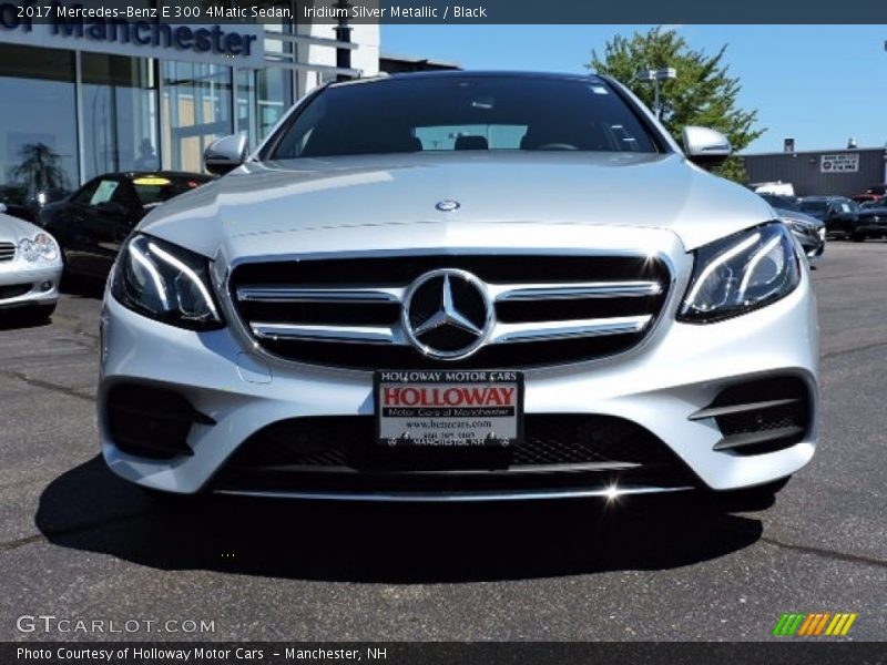 Iridium Silver Metallic / Black 2017 Mercedes-Benz E 300 4Matic Sedan