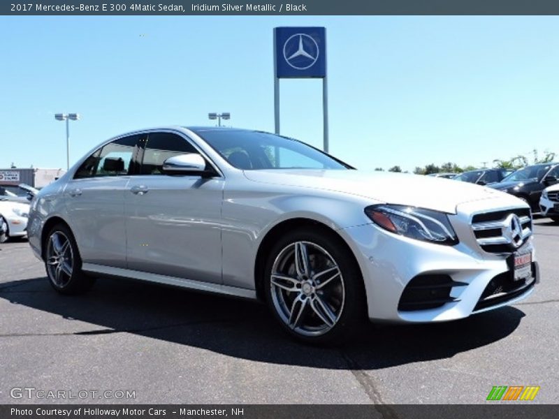 Iridium Silver Metallic / Black 2017 Mercedes-Benz E 300 4Matic Sedan