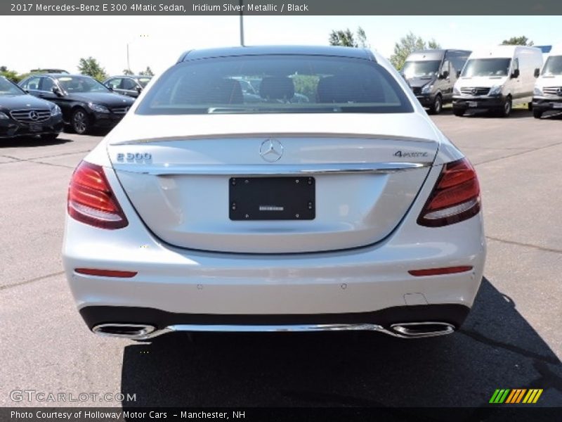 Iridium Silver Metallic / Black 2017 Mercedes-Benz E 300 4Matic Sedan