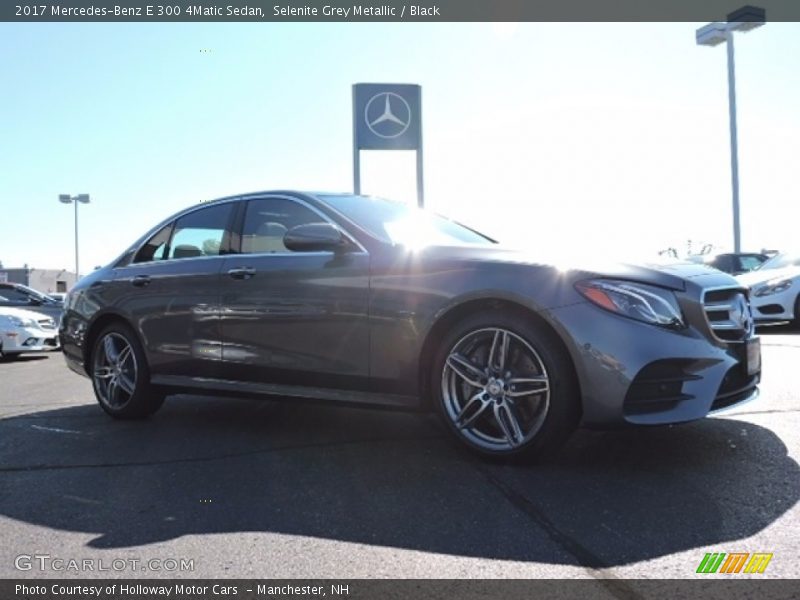 Selenite Grey Metallic / Black 2017 Mercedes-Benz E 300 4Matic Sedan