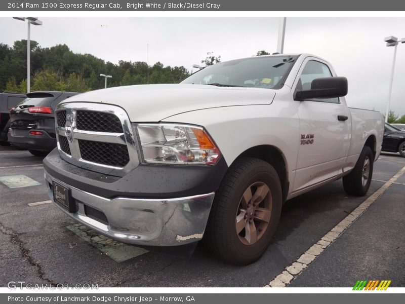 Bright White / Black/Diesel Gray 2014 Ram 1500 Express Regular Cab