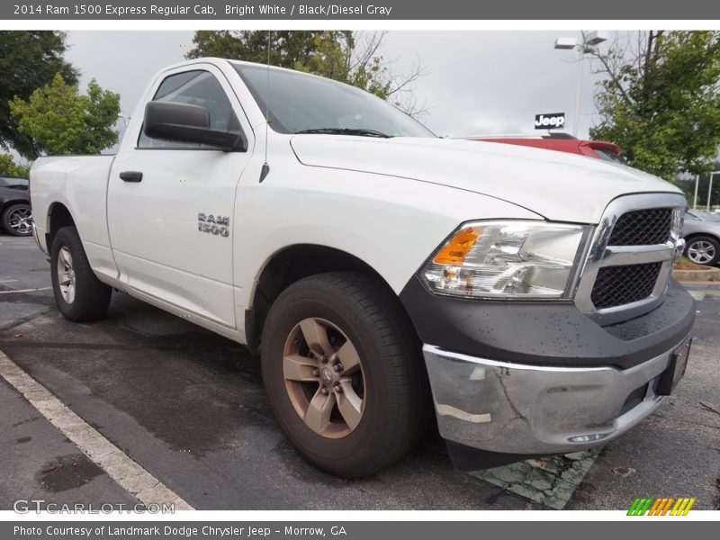 Bright White / Black/Diesel Gray 2014 Ram 1500 Express Regular Cab