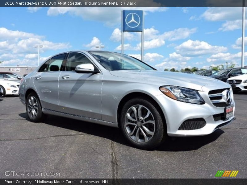 Iridium Silver Metallic / Black 2016 Mercedes-Benz C 300 4Matic Sedan