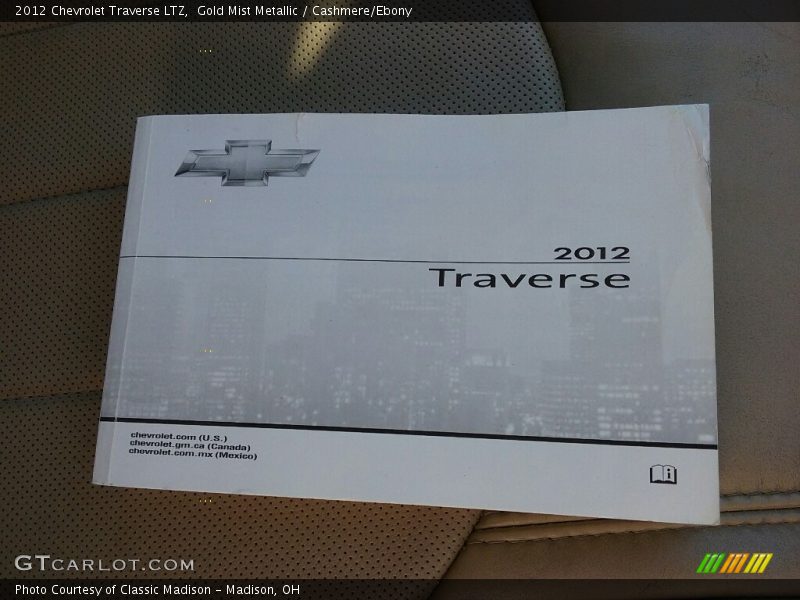 Gold Mist Metallic / Cashmere/Ebony 2012 Chevrolet Traverse LTZ