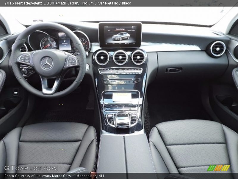 Iridium Silver Metallic / Black 2016 Mercedes-Benz C 300 4Matic Sedan