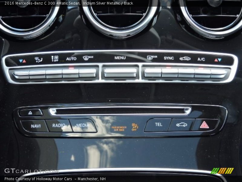 Iridium Silver Metallic / Black 2016 Mercedes-Benz C 300 4Matic Sedan