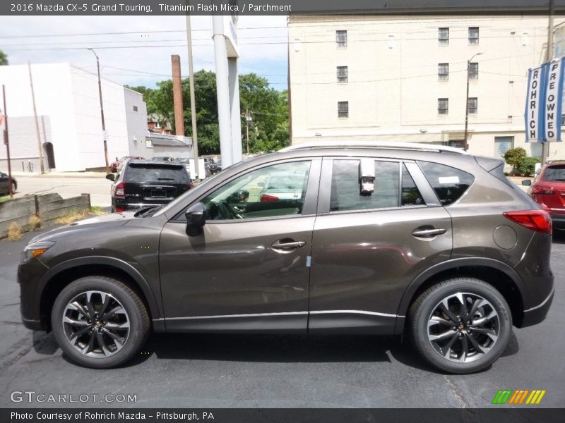 Titanium Flash Mica / Parchment 2016 Mazda CX-5 Grand Touring