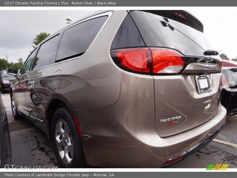 Molten Silver / Black/Alloy 2017 Chrysler Pacifica Touring L Plus