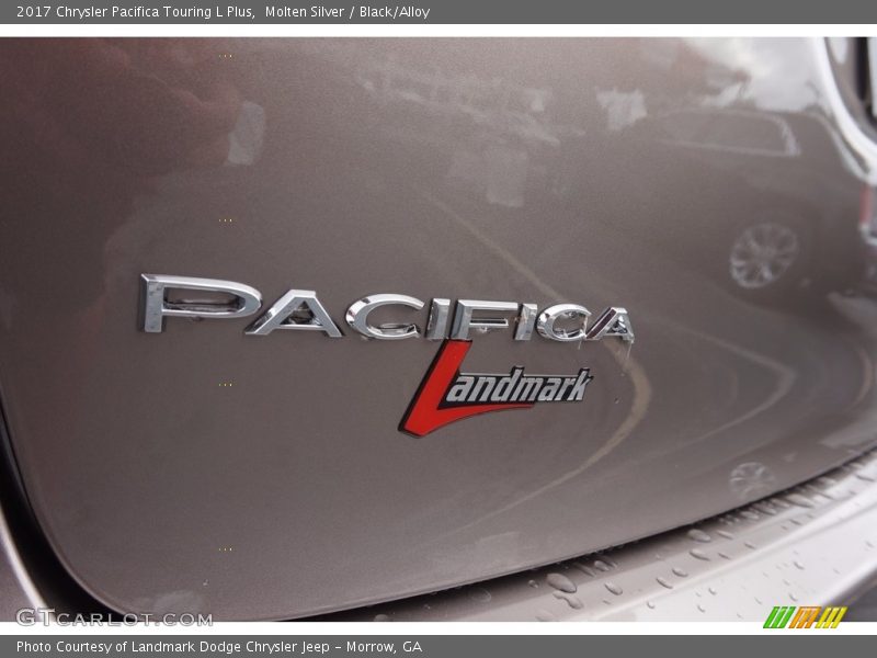 Molten Silver / Black/Alloy 2017 Chrysler Pacifica Touring L Plus