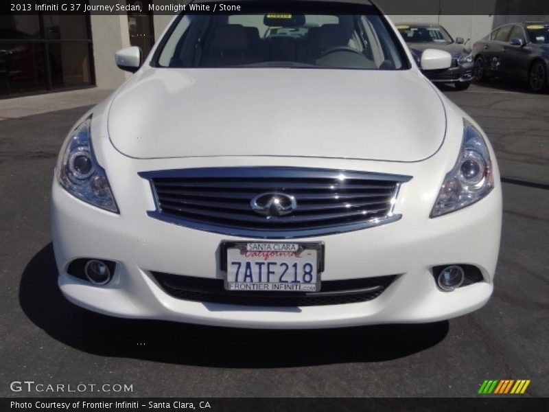 Moonlight White / Stone 2013 Infiniti G 37 Journey Sedan