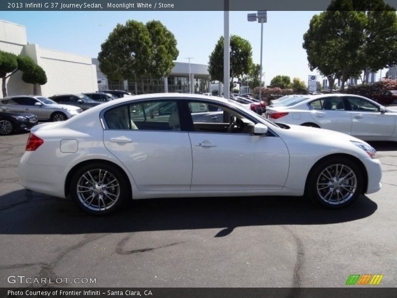 Moonlight White / Stone 2013 Infiniti G 37 Journey Sedan