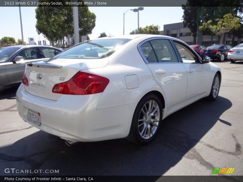 Moonlight White / Stone 2013 Infiniti G 37 Journey Sedan