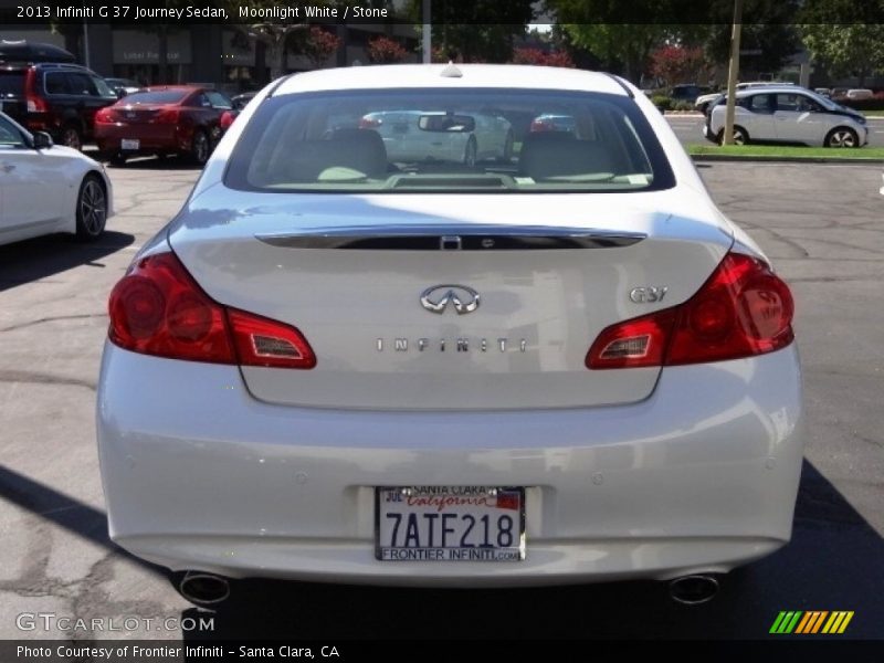 Moonlight White / Stone 2013 Infiniti G 37 Journey Sedan