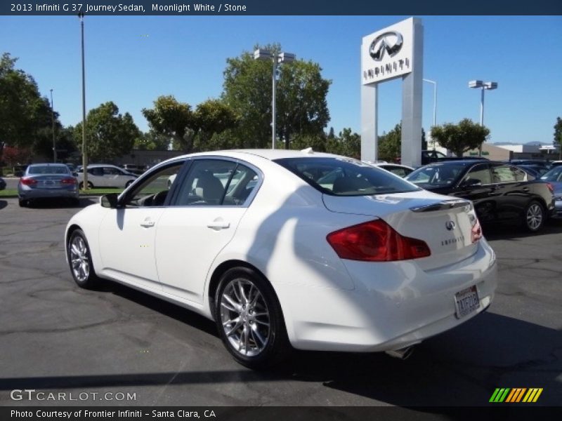 Moonlight White / Stone 2013 Infiniti G 37 Journey Sedan
