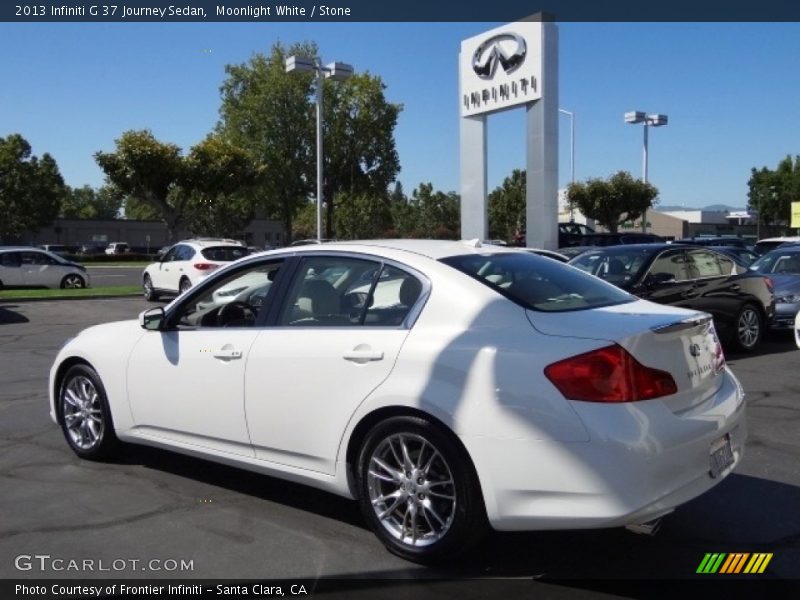 Moonlight White / Stone 2013 Infiniti G 37 Journey Sedan
