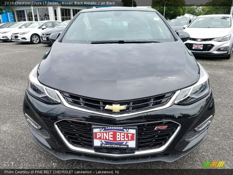 Mosaic Black Metallic / Jet Black 2016 Chevrolet Cruze LT Sedan