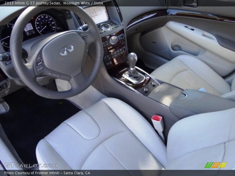 Moonlight White / Stone 2013 Infiniti G 37 Journey Sedan