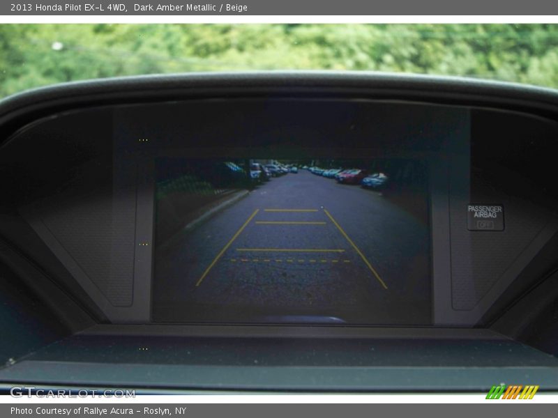 Dark Amber Metallic / Beige 2013 Honda Pilot EX-L 4WD