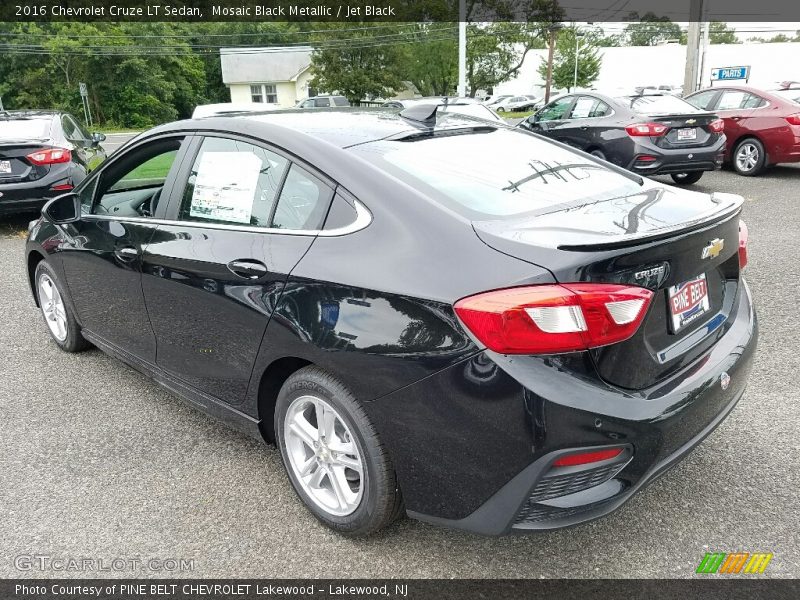Mosaic Black Metallic / Jet Black 2016 Chevrolet Cruze LT Sedan