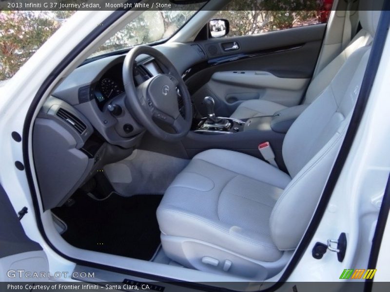Moonlight White / Stone 2013 Infiniti G 37 Journey Sedan