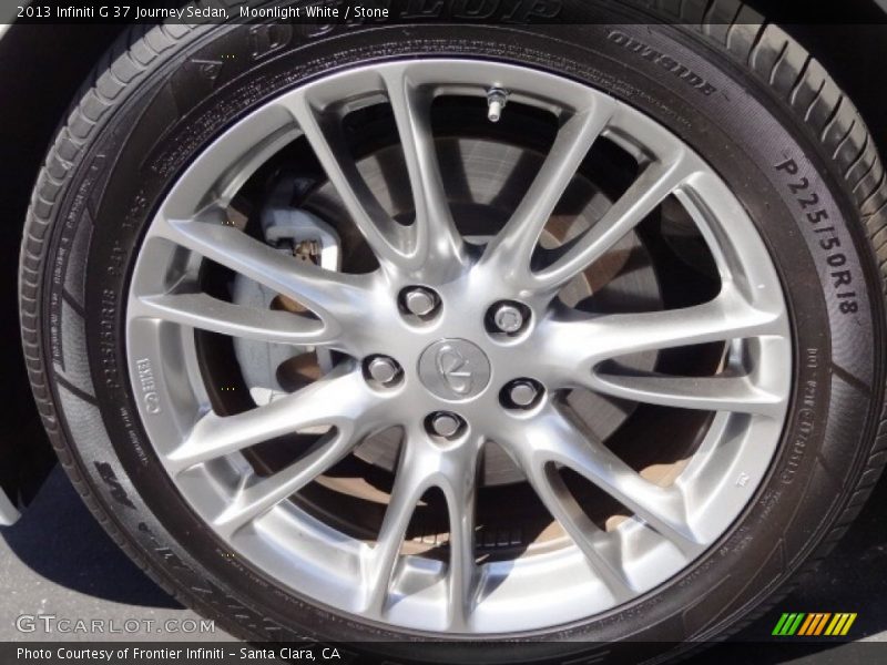 Moonlight White / Stone 2013 Infiniti G 37 Journey Sedan
