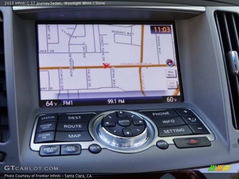 Moonlight White / Stone 2013 Infiniti G 37 Journey Sedan