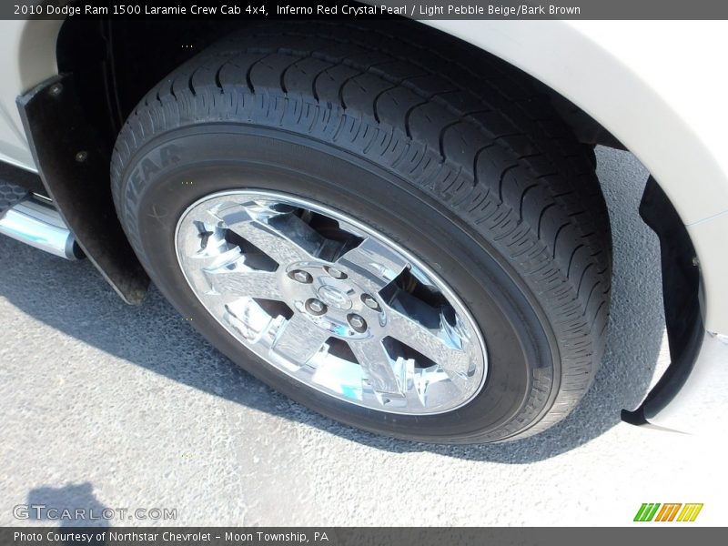 Inferno Red Crystal Pearl / Light Pebble Beige/Bark Brown 2010 Dodge Ram 1500 Laramie Crew Cab 4x4