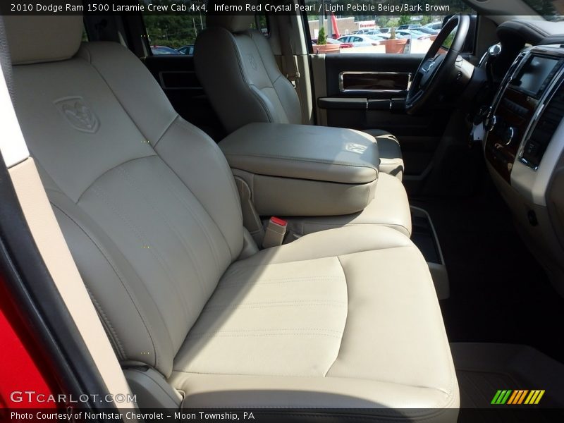 Inferno Red Crystal Pearl / Light Pebble Beige/Bark Brown 2010 Dodge Ram 1500 Laramie Crew Cab 4x4