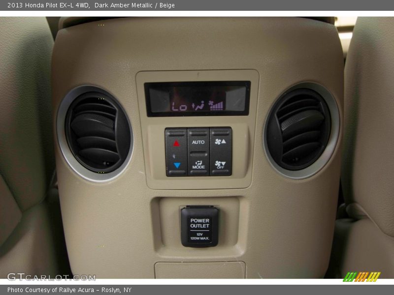 Dark Amber Metallic / Beige 2013 Honda Pilot EX-L 4WD