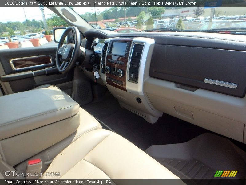 Inferno Red Crystal Pearl / Light Pebble Beige/Bark Brown 2010 Dodge Ram 1500 Laramie Crew Cab 4x4