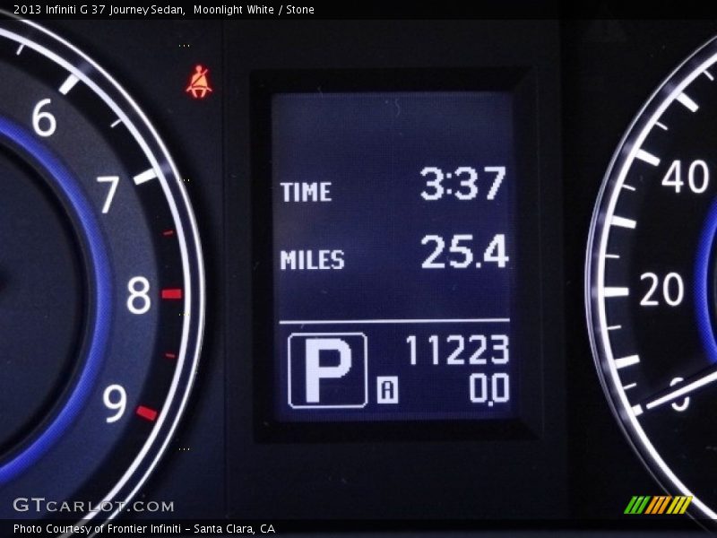 Moonlight White / Stone 2013 Infiniti G 37 Journey Sedan