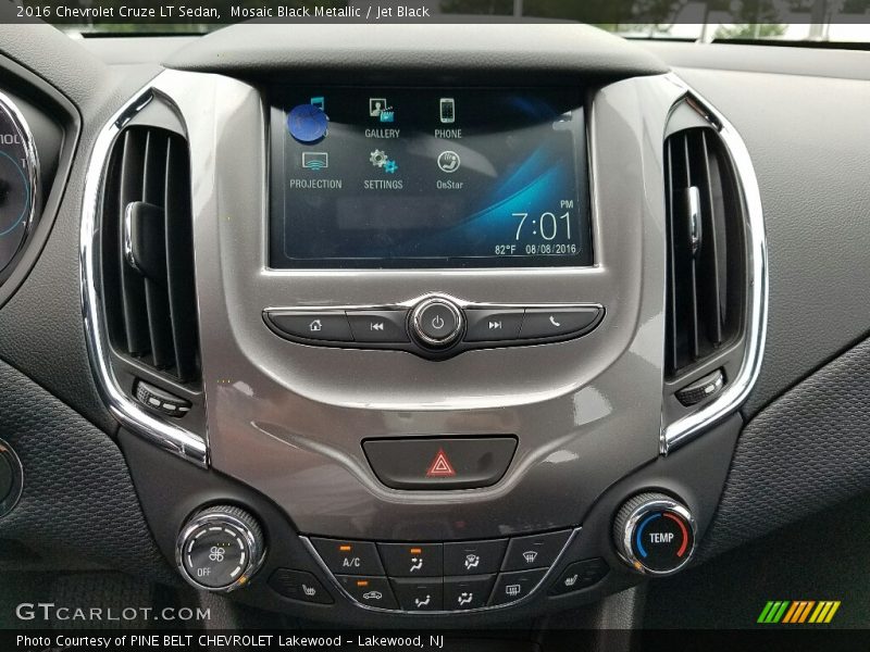 Mosaic Black Metallic / Jet Black 2016 Chevrolet Cruze LT Sedan